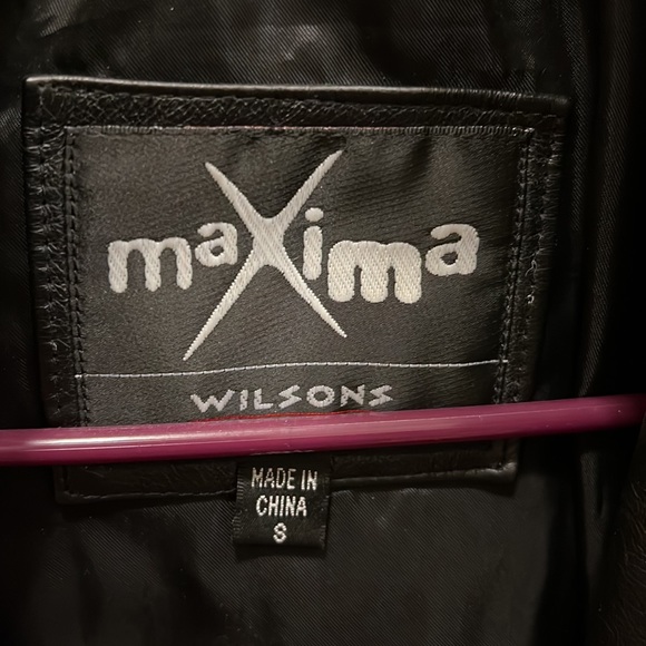 Sexy Buttery Soft Black Leather Jacket Vintage 90’s Size Small Wilson’s Leather - Picture 5 of 6